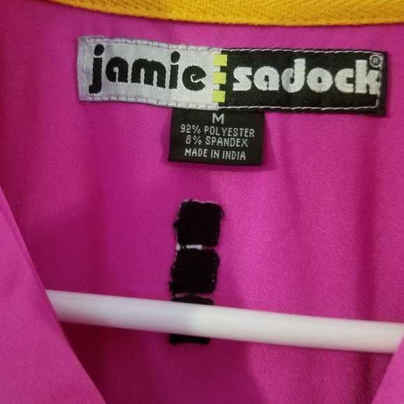 Jaime Sadock Color Block Golf Top M - Picture 3 of 4